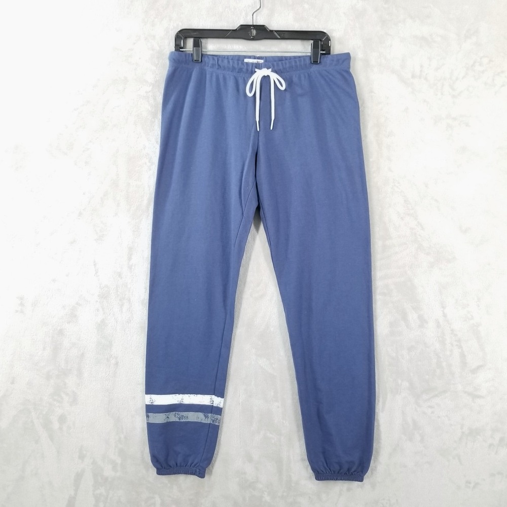 PJ Salvage Joggers Women M Blue Faded Nights Lounge Pants Jersey Athleisure NWT